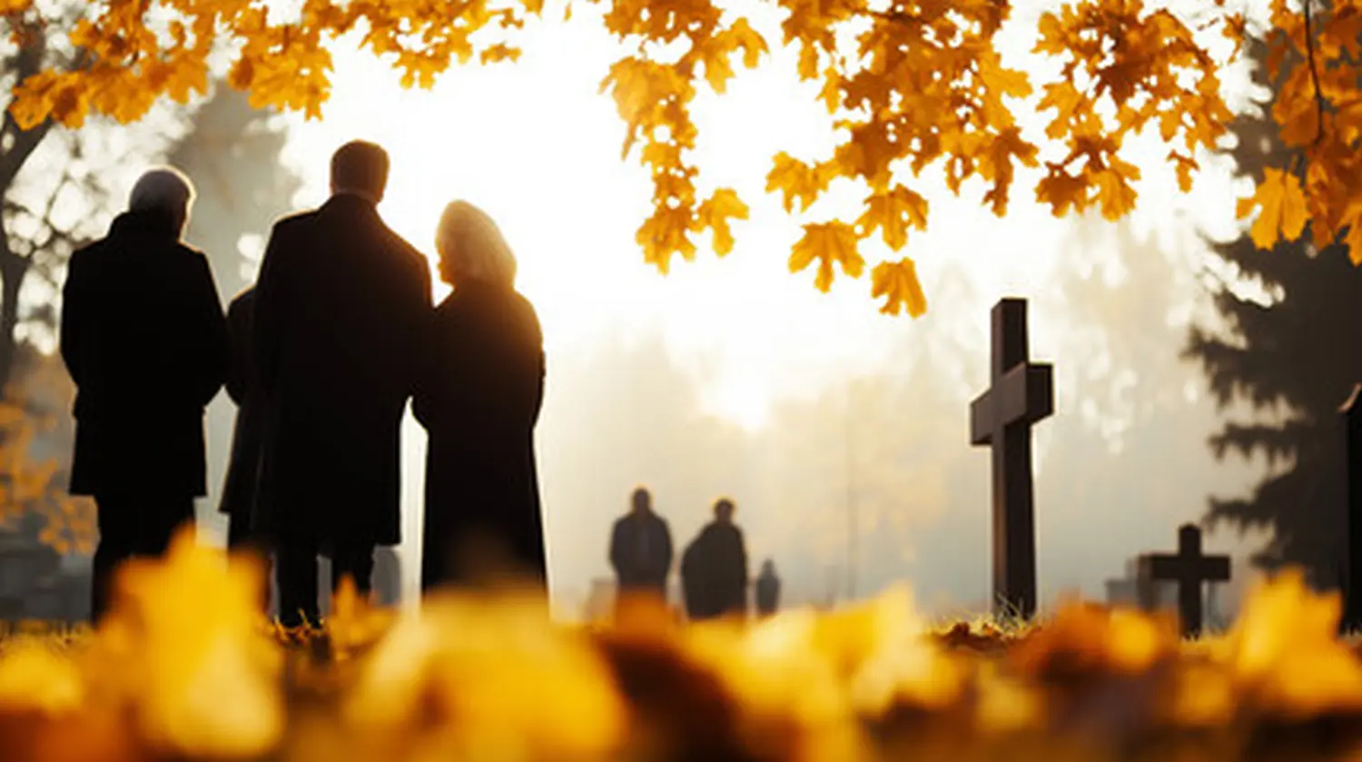 AAAH-Event – Menschen auf dem Friedhof